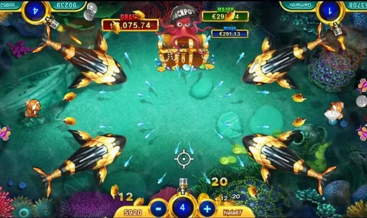 Hướng Dẫn Chơi Vua Bắn Cá Tại BK8 Cho Người Mới 2 Giao diện chơi game Vua Bắn Cá tại BK8